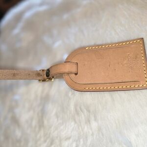 Louis Vuitton Tan Luggage Tag